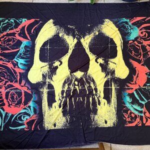 Deftones Blacklight Tapestry - UV Reactive - about 60 in x 50 in